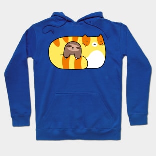 Tabby and Baby Sloth Hoodie